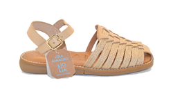 ALMAGRO SANDALO IN PELLE WAQUETILLA YUTE PISO ISLA YUTE